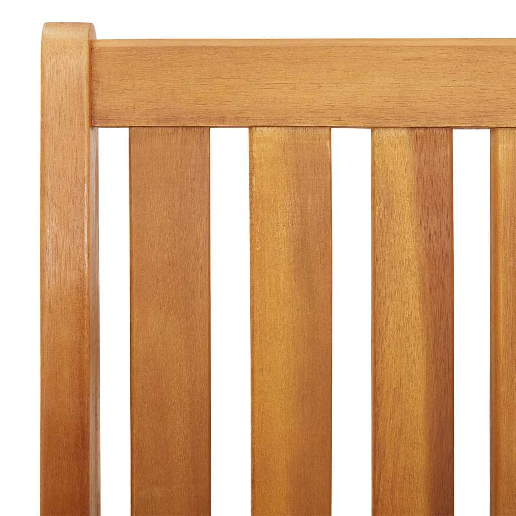 Outdoor Dining Set Brown Solid Acacia Wood