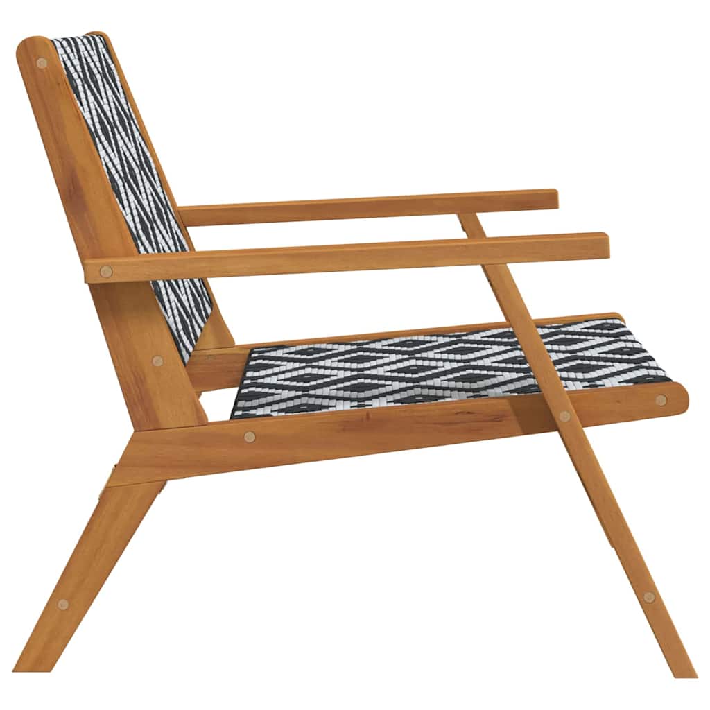 Garden Furniture 2 pcs Black and White 67 x 78 x 73 cm