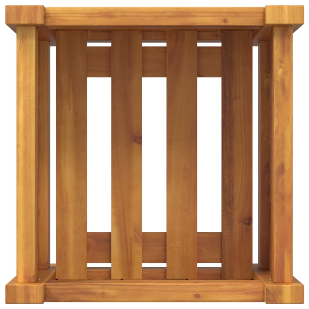 Garden Planter with Liner 31x31x30 cm Solid Wood Acacia