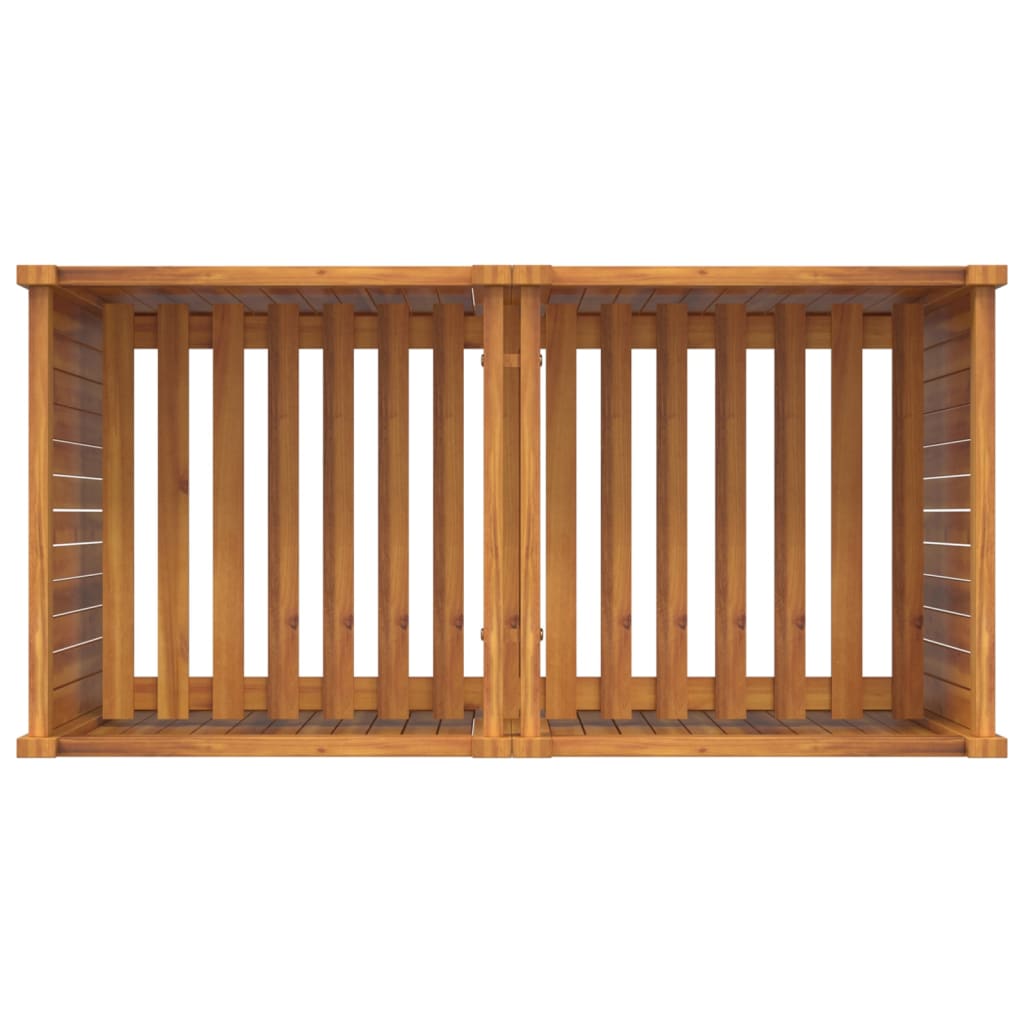 Garden Planter with Liner 100x50x75 cm Solid Wood Acacia