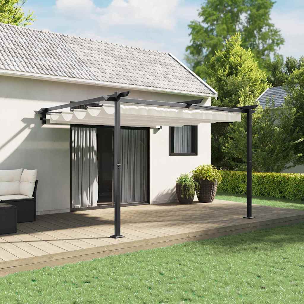 Wall Mounted Gazebo Cream Steel