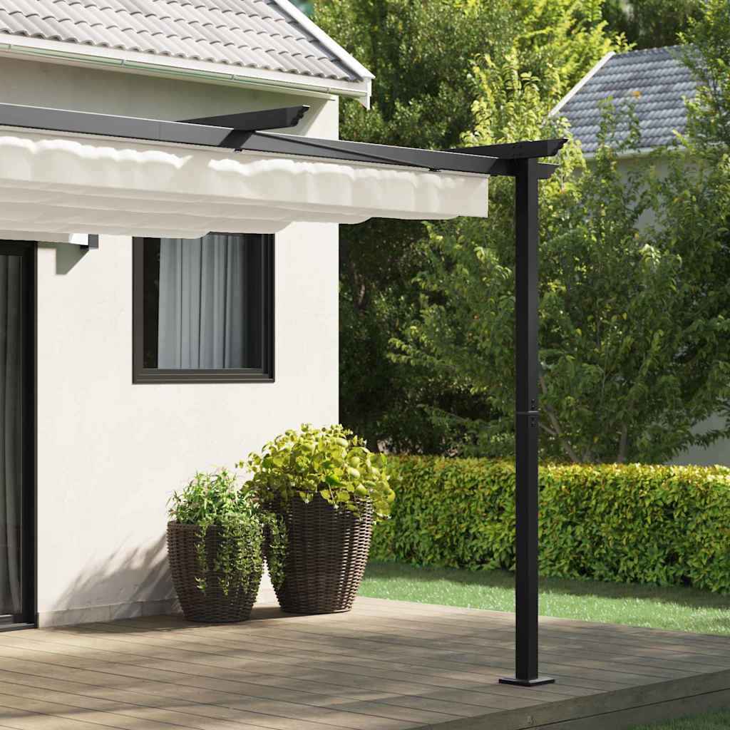 Wall Mounted Gazebo Cream Steel
