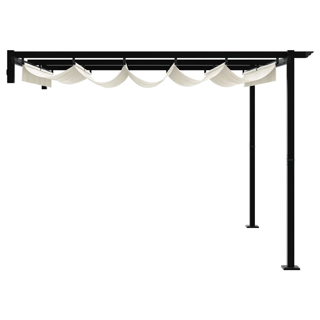 Wall Mounted Gazebo Cream Steel