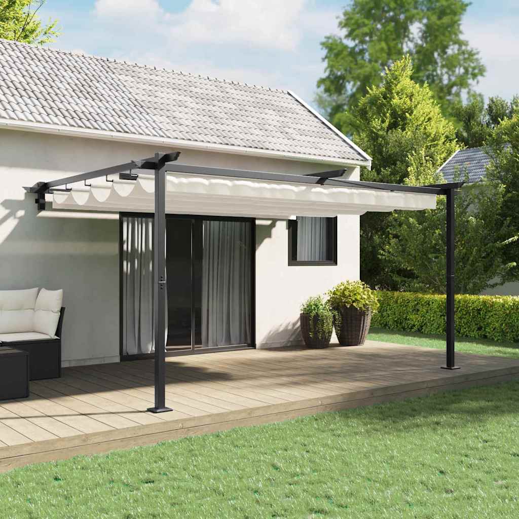 Wall Mounted Gazebo Cream Steel