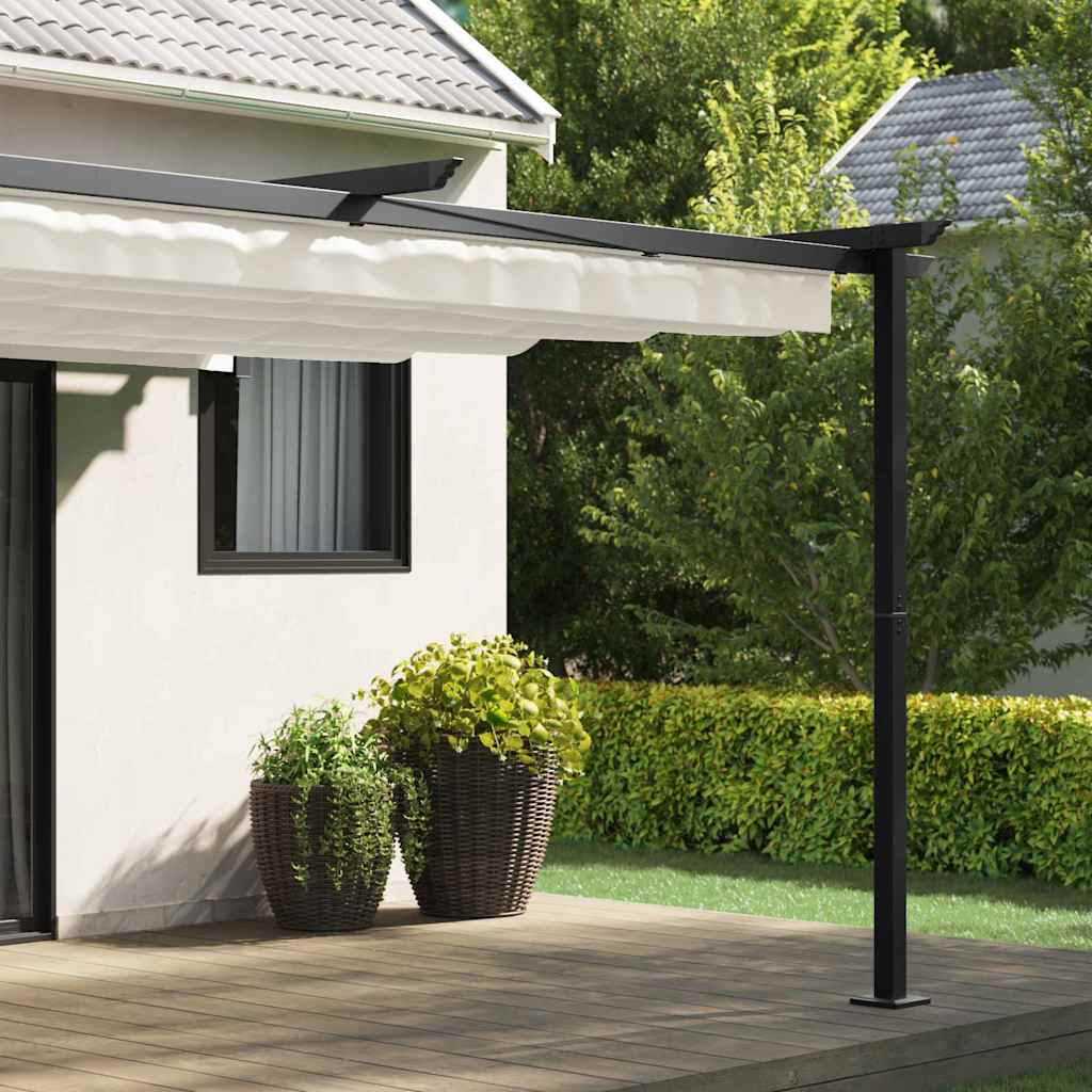 Wall Mounted Gazebo Cream Steel