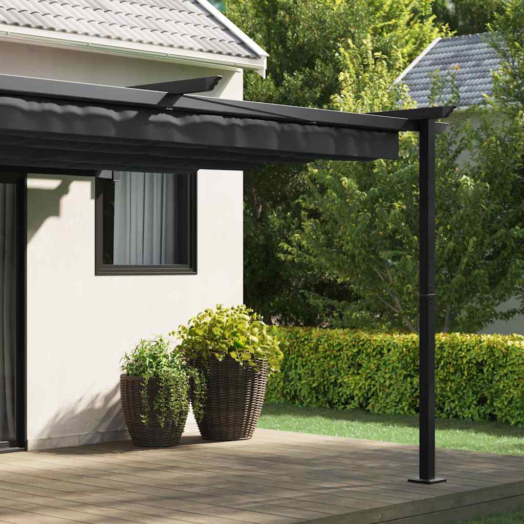 Wall Mounted Gazebo Anthracite Steel