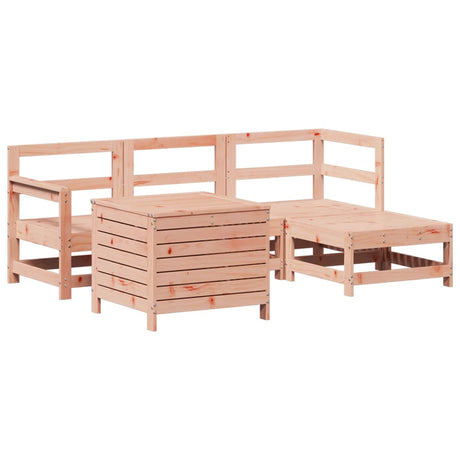 5 Piece Garden Sofa Set Solid Wood Douglas Fir