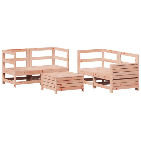 5 Piece Garden Sofa Set Solid Wood Douglas Fir