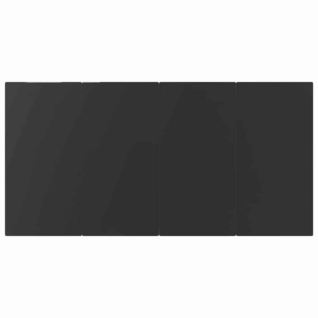 Garden Dining Set with Cushion 7 pcs Black Poly Rattan