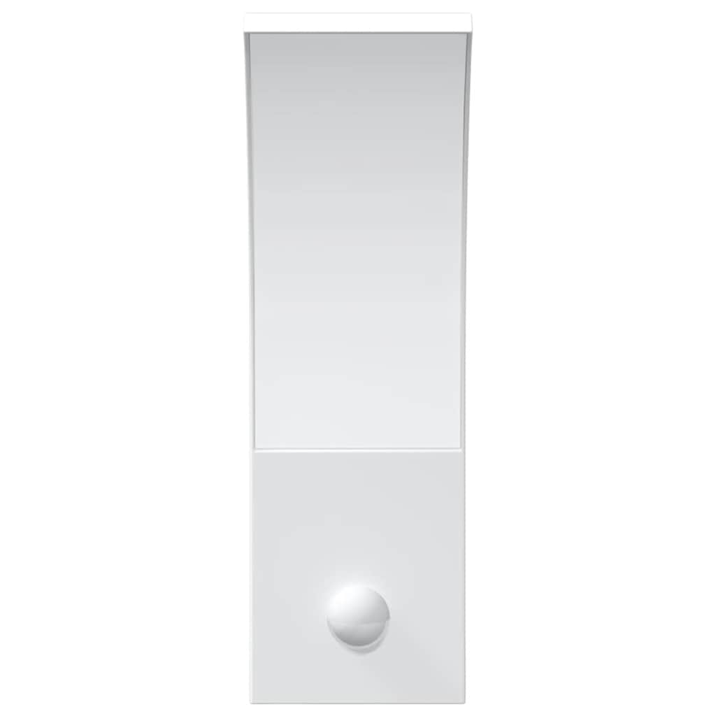 Outdoor LED Wall Light with Sensor White Die-cast Aluminium