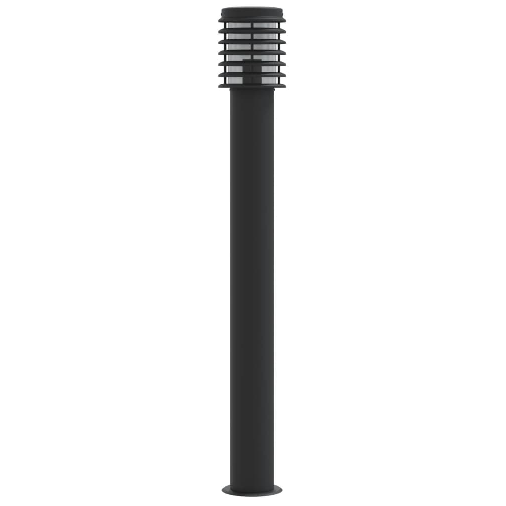 Outdoor Floor Lamp Black 110cm Stainless Steel