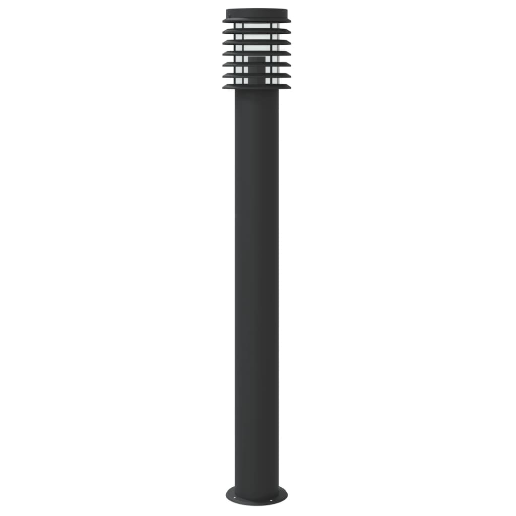Outdoor Floor Lamp with Sensor Black 110cm Stainless Steel