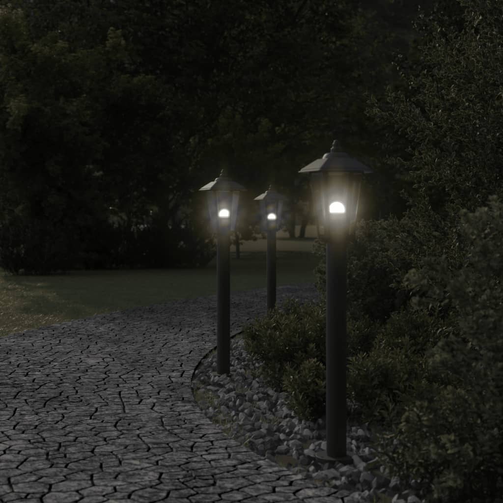 Outdoor Floor Lamp Black 80 cm Stainless Steel