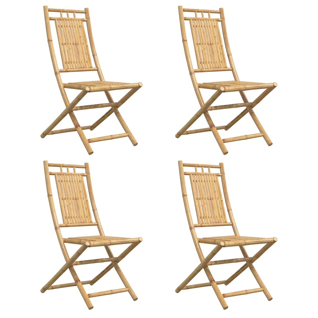 Folding Garden Chairs 4 pcs 46x66x99 cm Bamboo