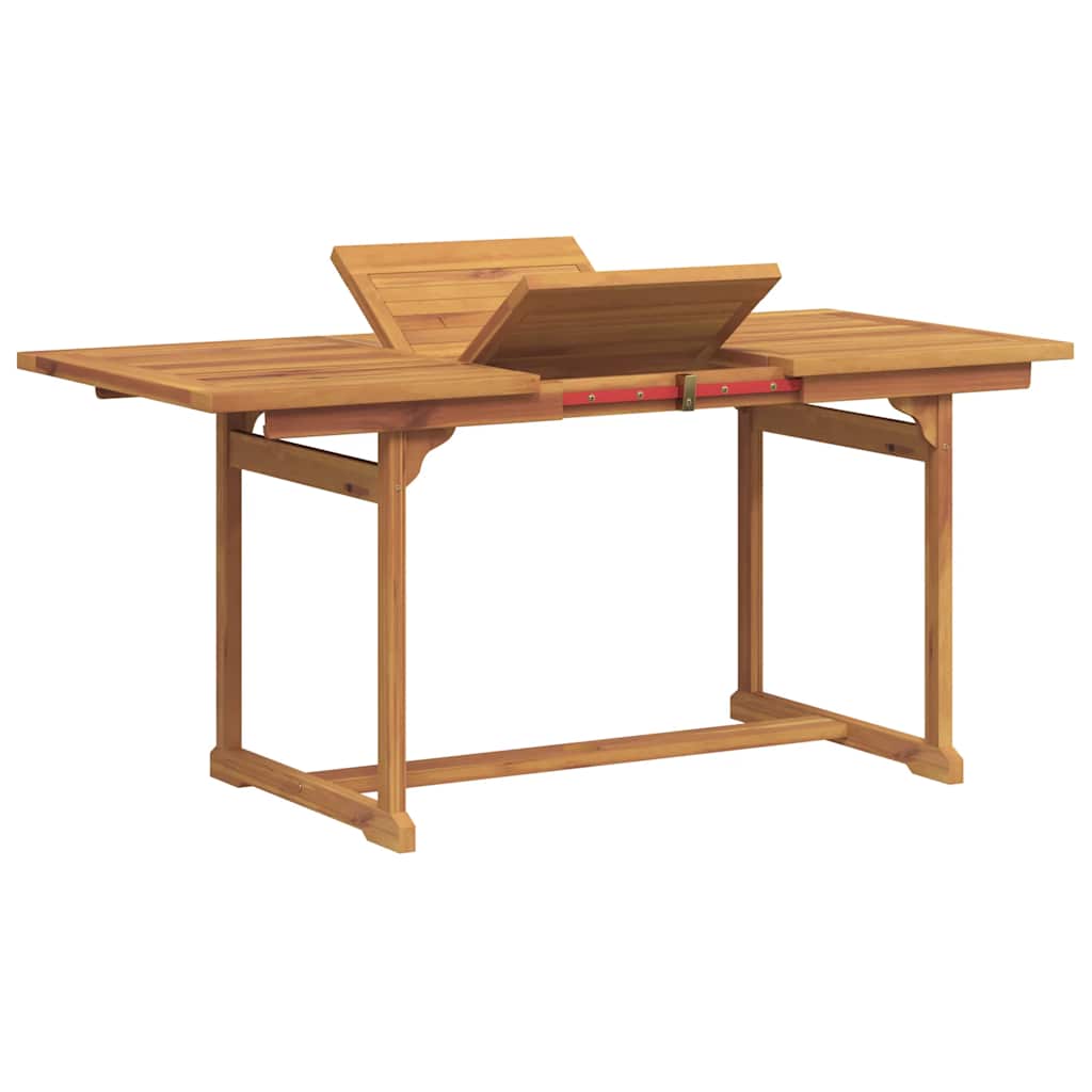 5 Piece Garden Dining Set Solid Wood Acacia and Textilene