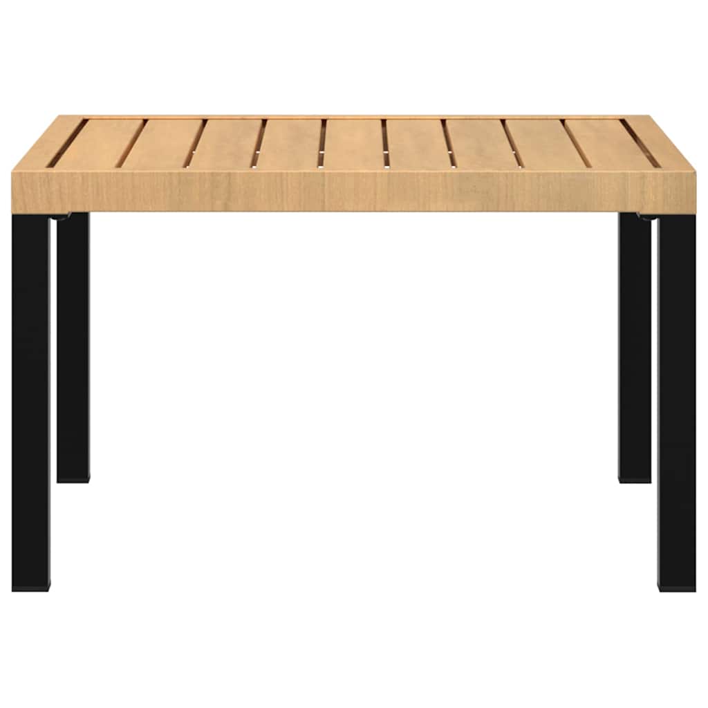 Garden Coffee Table Black 65x65x40 cm Aluminium