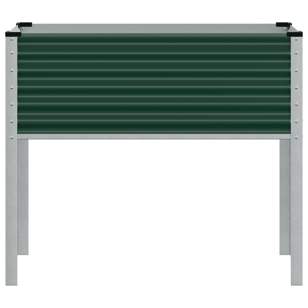 Garden Planter Green 100x45x90 cm Steel