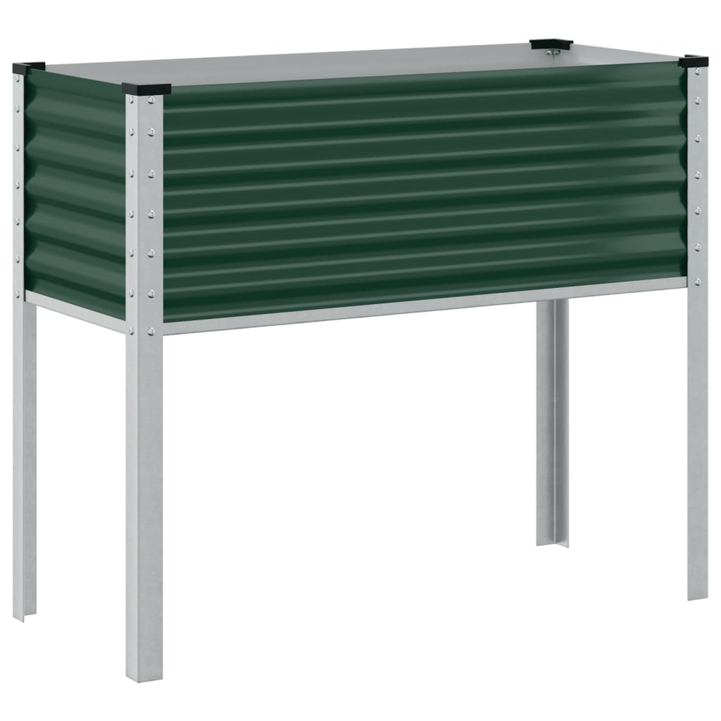 Garden Planter Green 100x45x90 cm Steel