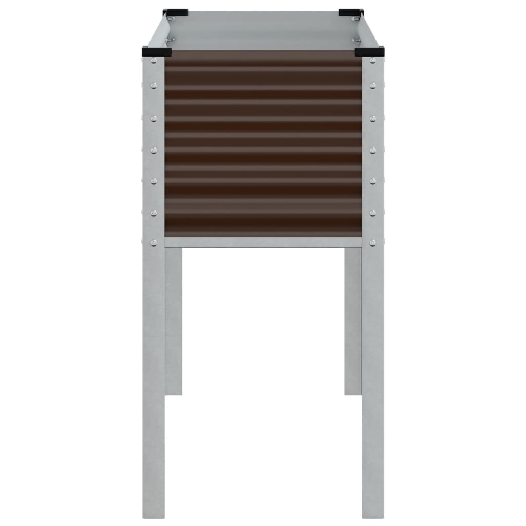 Garden Planter Brown 100x45x90 cm Steel