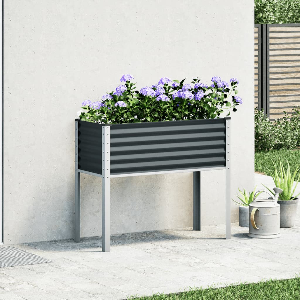 Garden Planter Anthracite 100x45x90 cm Steel