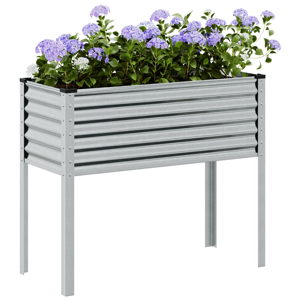 Garden Planter 100x45x90 cm Galvanised Steel