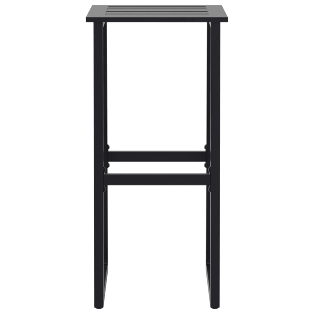 Bar Stools 2 pcs Black 38x38x80 cm Powder-coated Steel