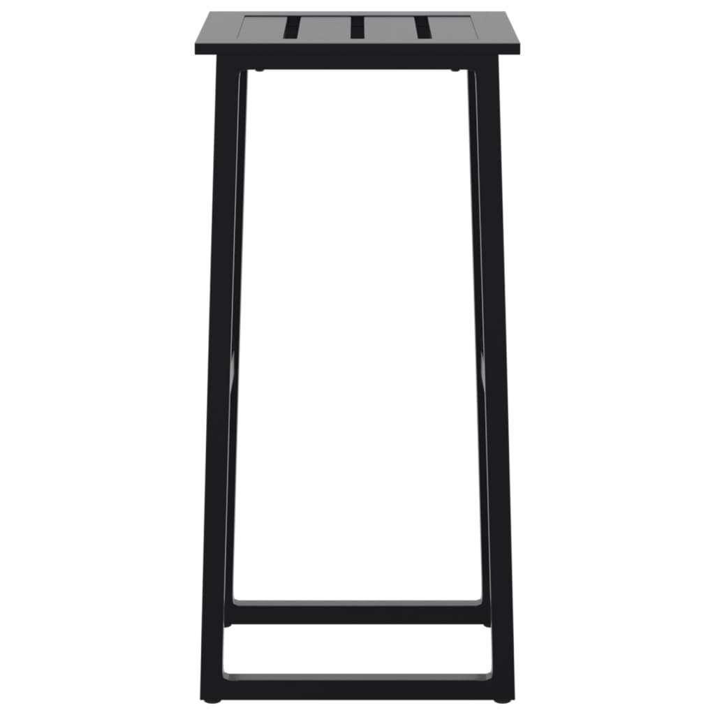Bar Stools 2 pcs Black 38x38x80 cm Powder-coated Steel