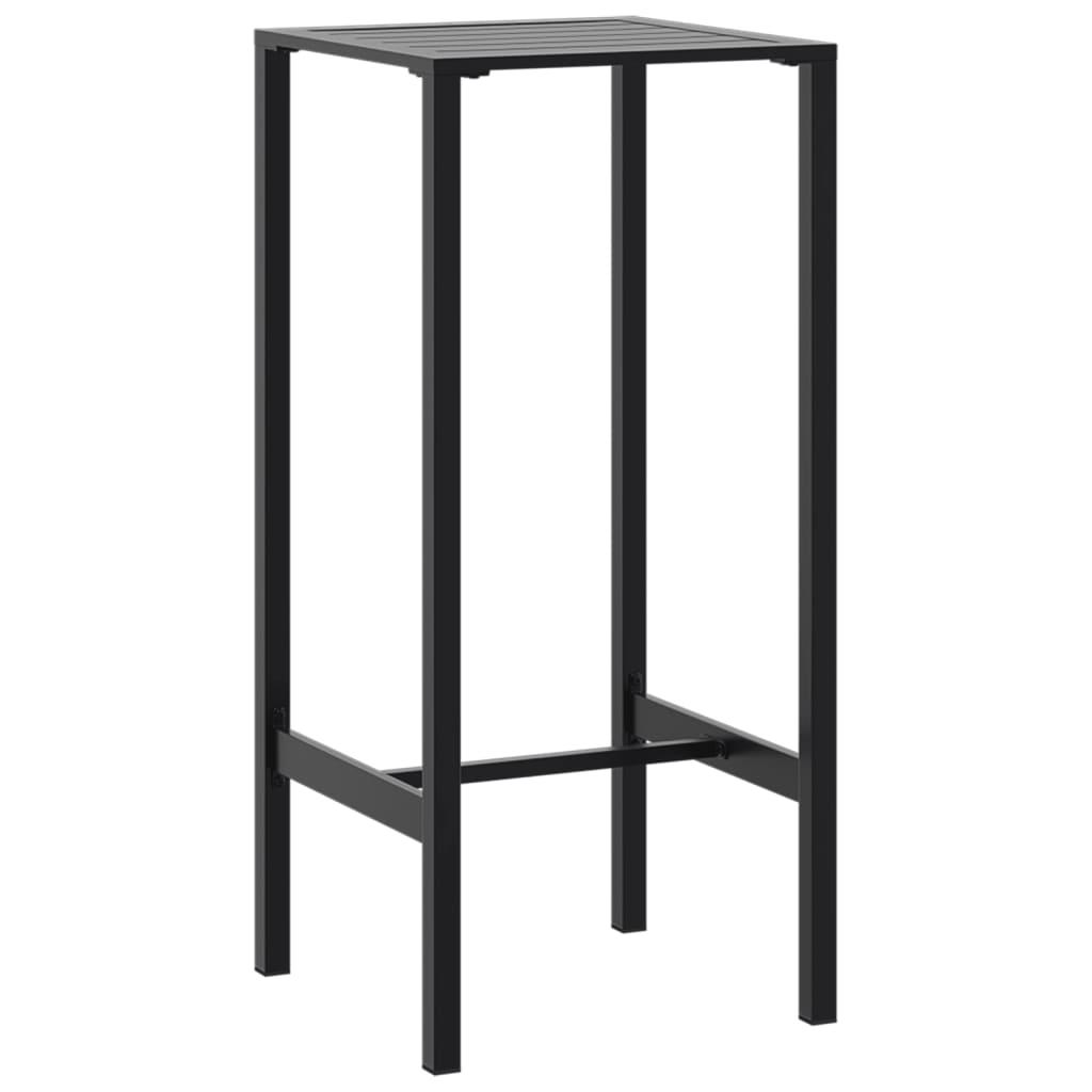 Bar Table Black 50x50x110 cm Powder-coated Steel