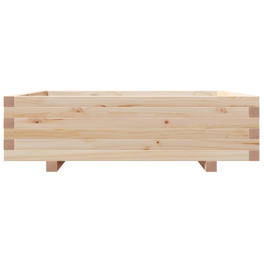 Garden Planter 90x90x26.5 cm Solid Wood Pine