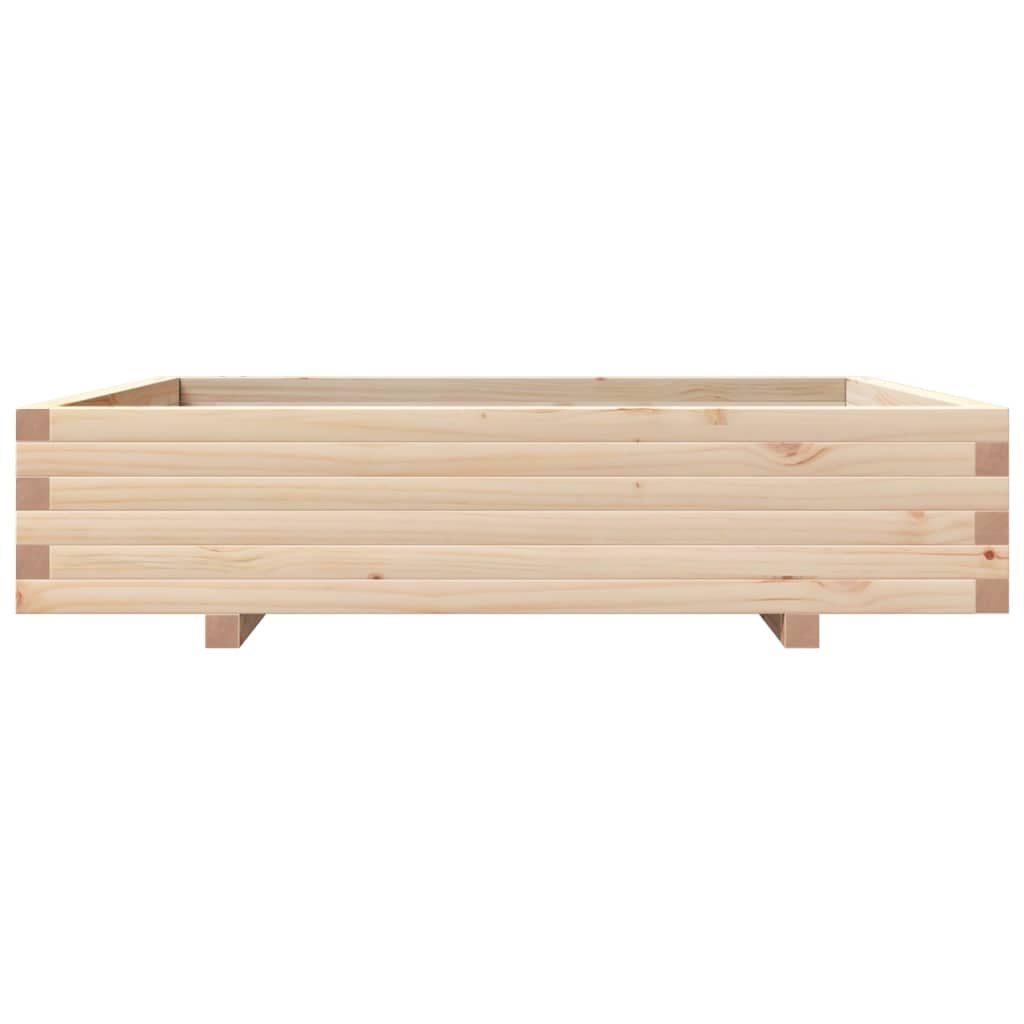 Garden Planter 110x110x26.5 cm Solid Wood Pine