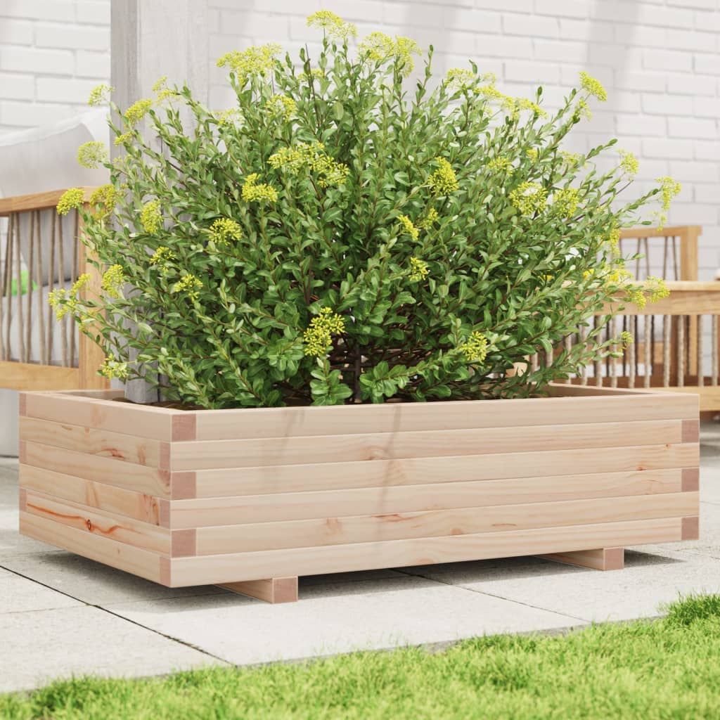 Garden Planter 90x60x26.5 cm Solid Wood Pine