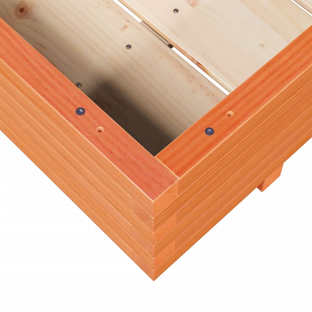 Garden Planter Wax Brown 90x60x26.5 cm Solid Wood Pine