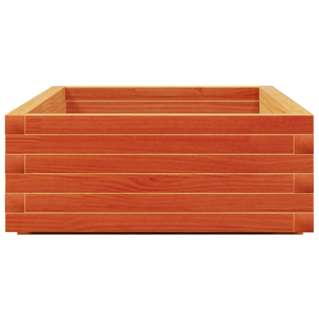 Garden Planter Wax Brown 110x60x26.5 cm Solid Wood Pine