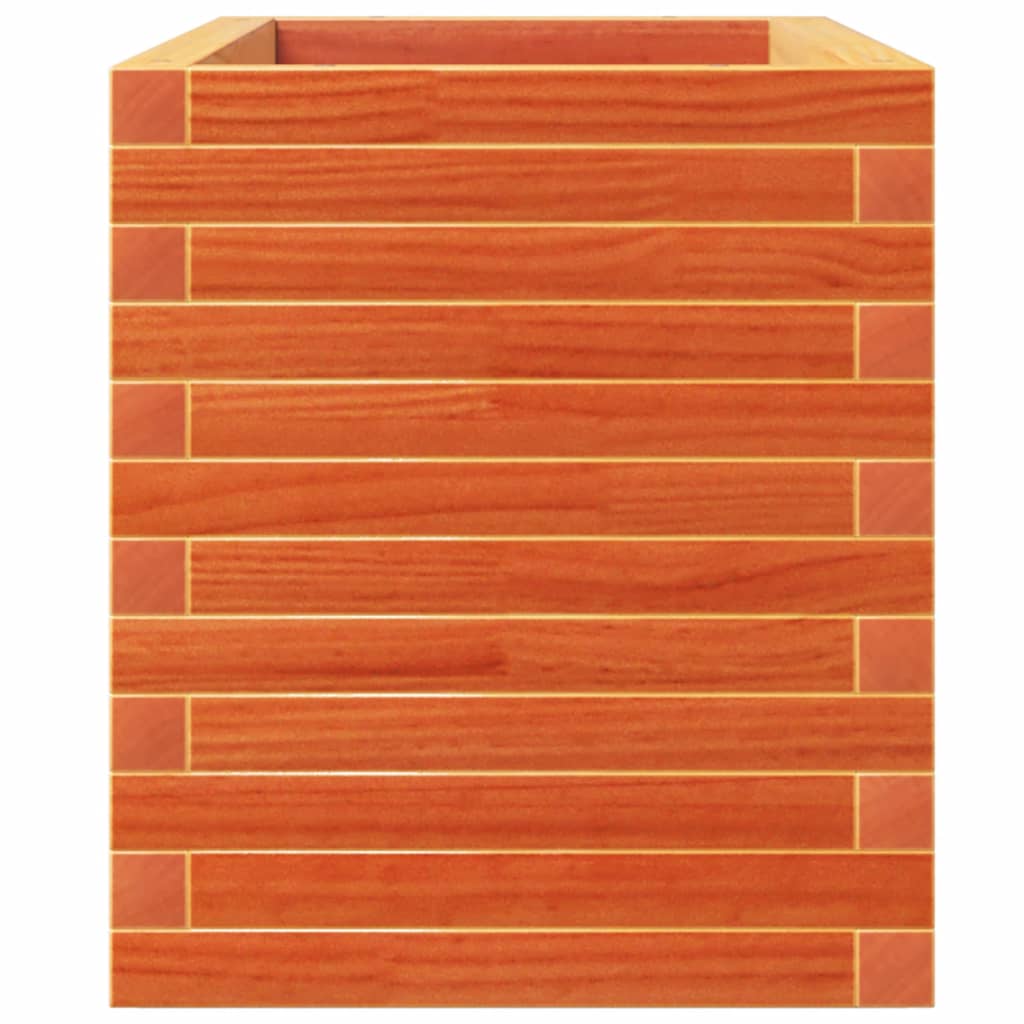 Garden Planter Wax Brown 110x40x49.5 cm Solid Wood Pine