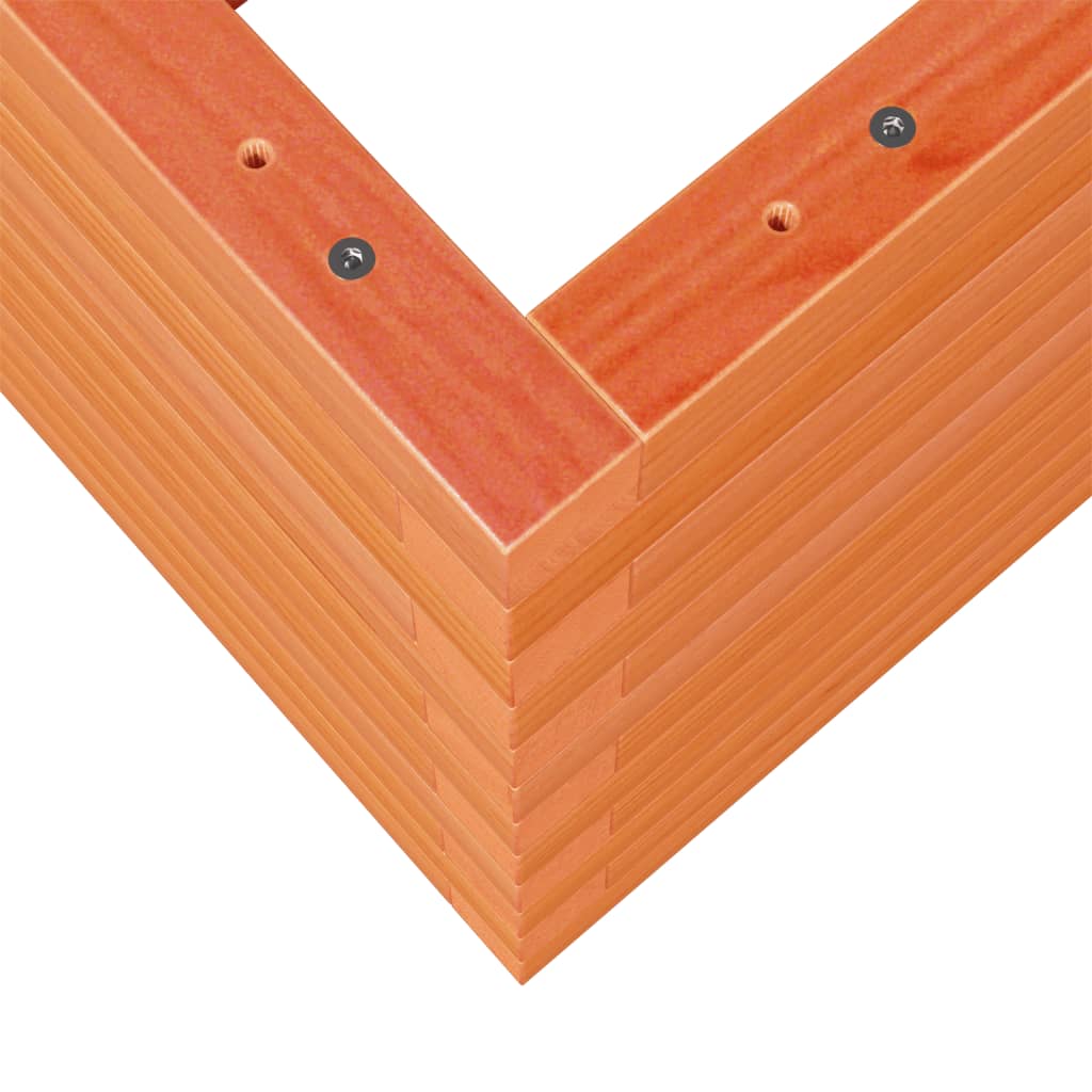 Garden Planter Wax Brown 50x50x46 cm Solid Wood Pine