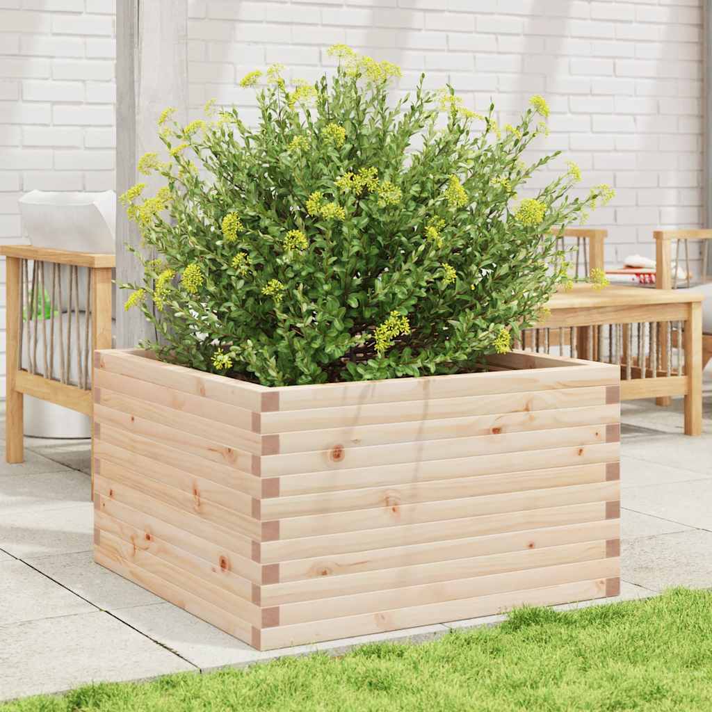Garden Planter 80x80x46 cm Solid Wood Pine