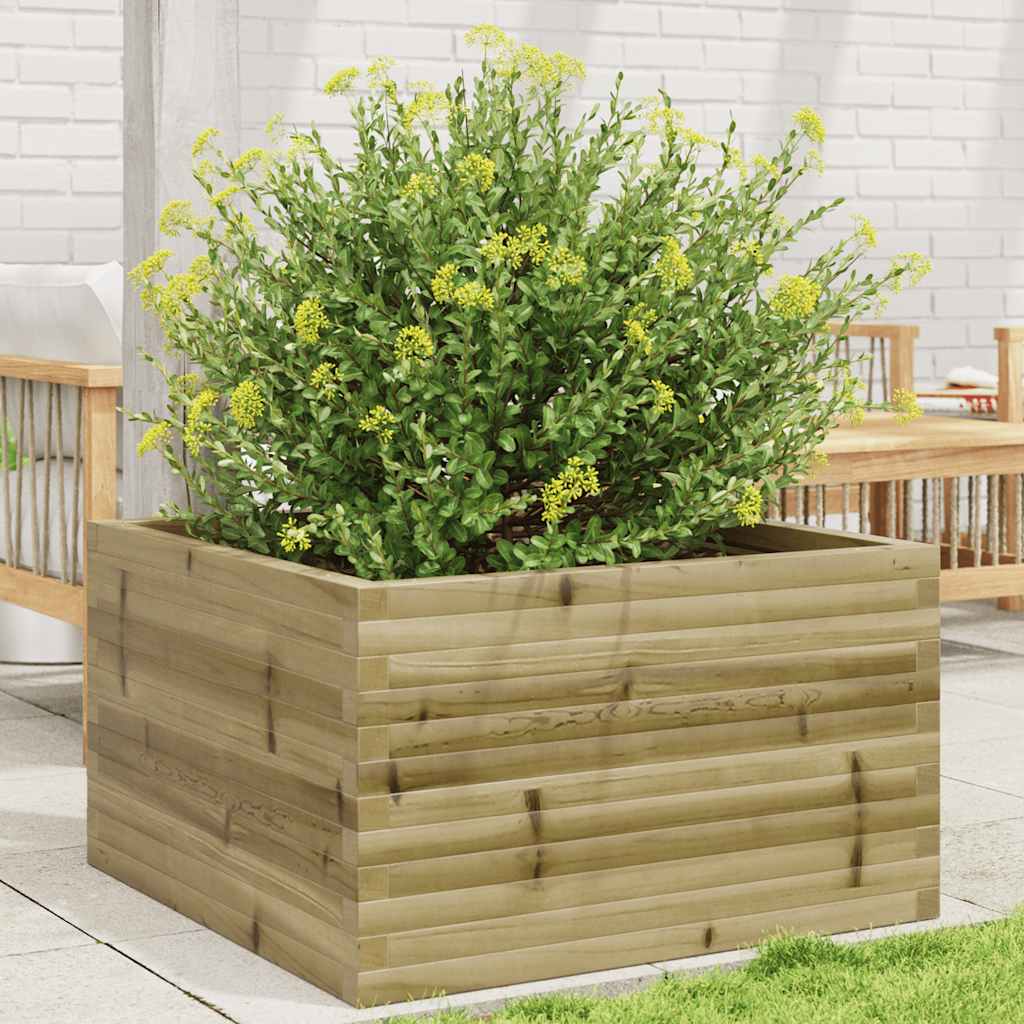 Garden Planter 80x80x46 cm Impregnated Wood Pine