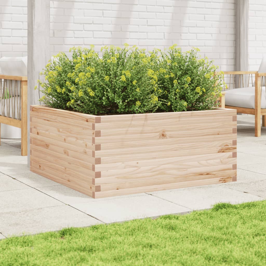 Garden Planter 100x100x46 cm Solid Wood Pine
