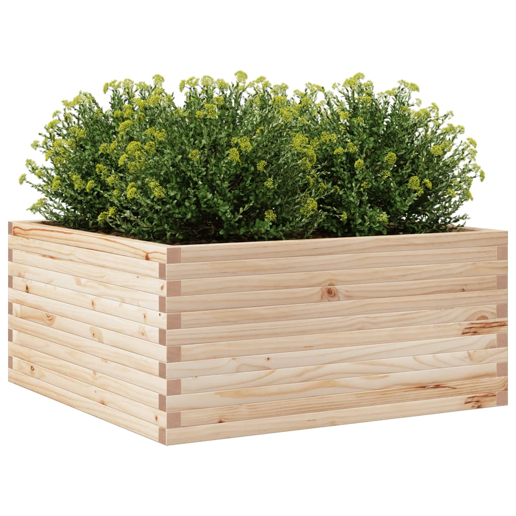 Garden Planter 100x100x46 cm Solid Wood Pine