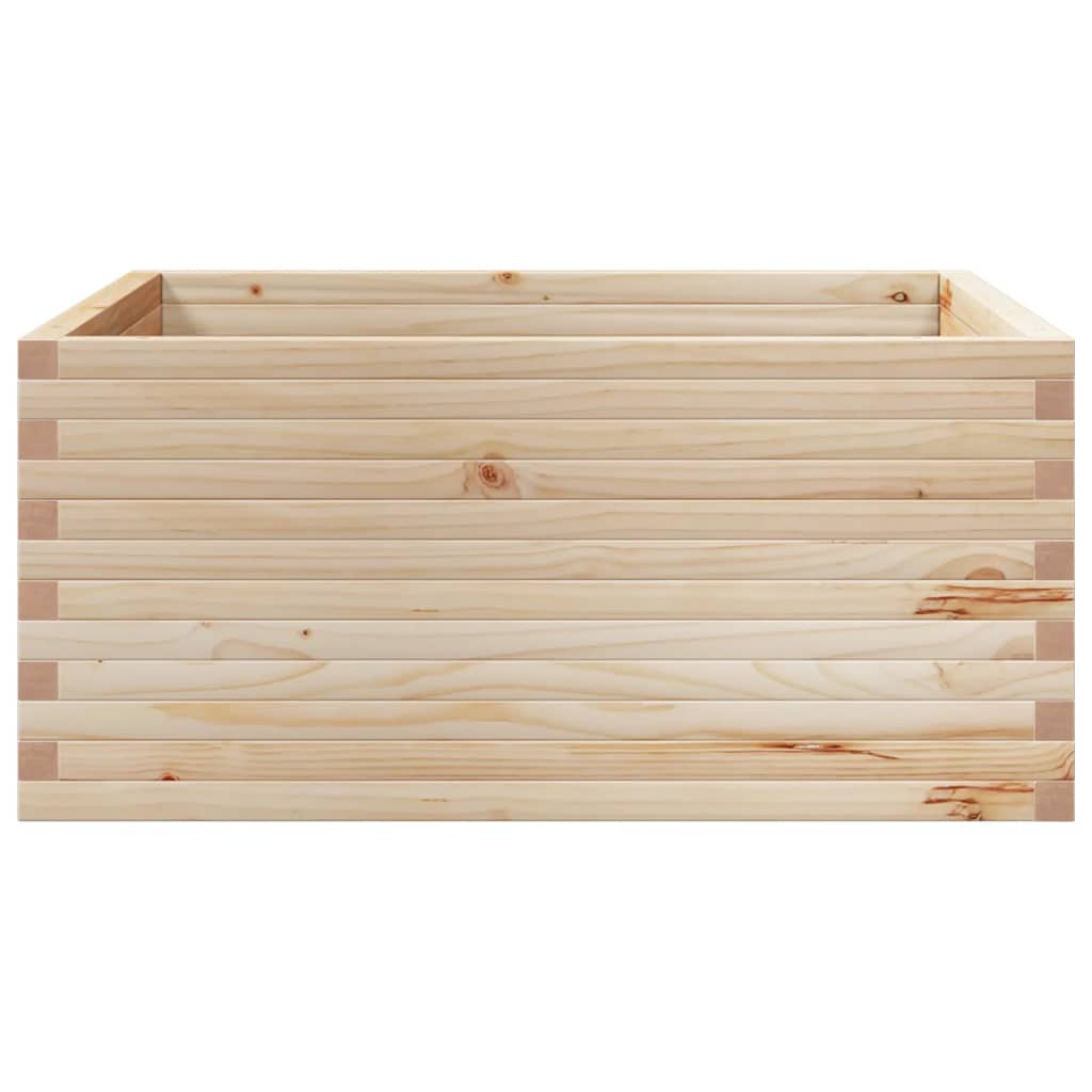 Garden Planter 100x100x46 cm Solid Wood Pine