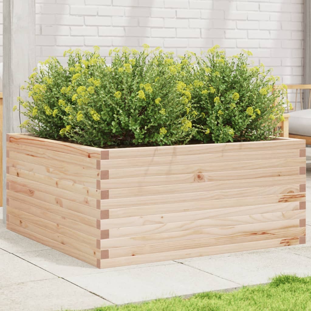 Garden Planter 100x100x46 cm Solid Wood Pine