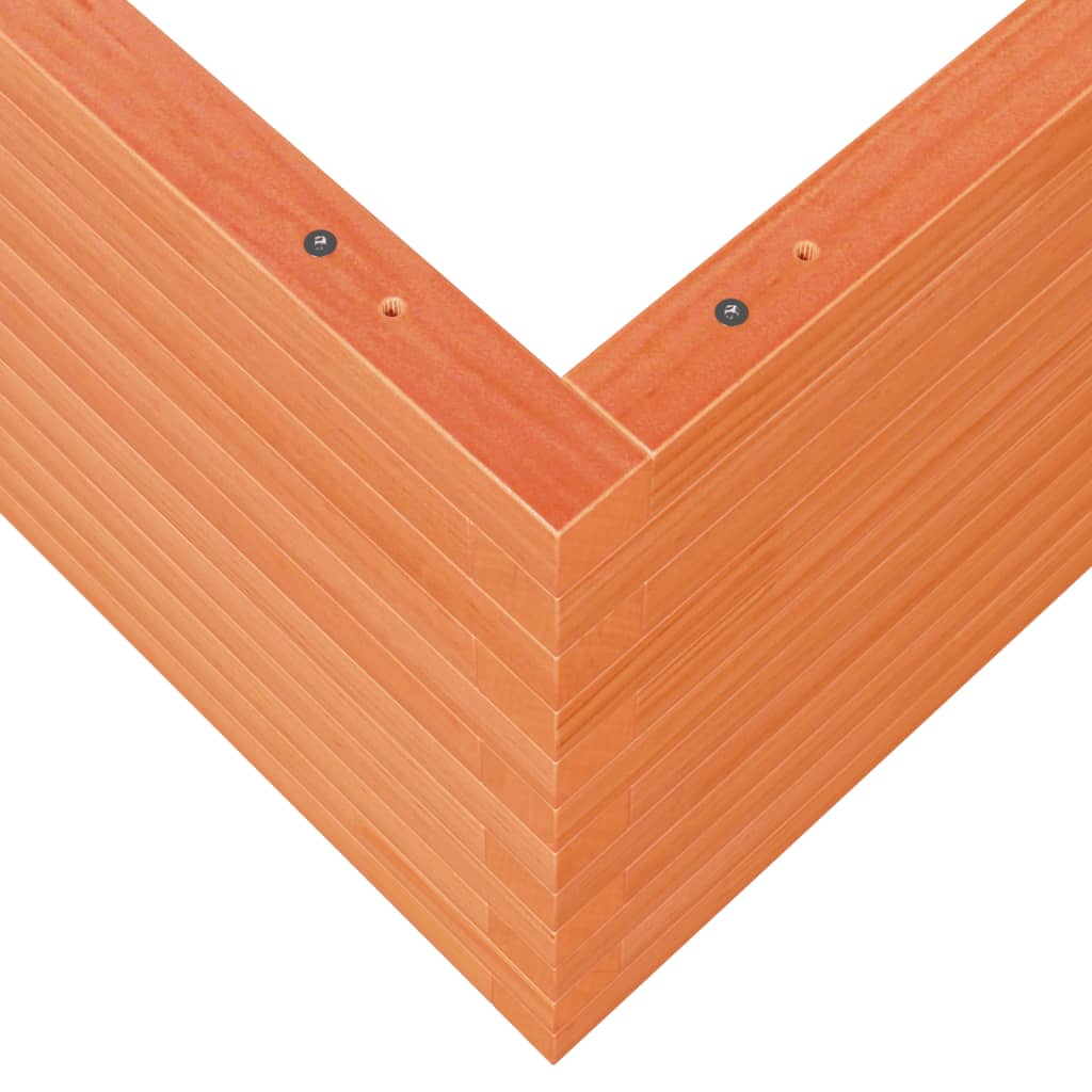 Garden Planter Wax Brown 100x100x46 cm Solid Wood Pine