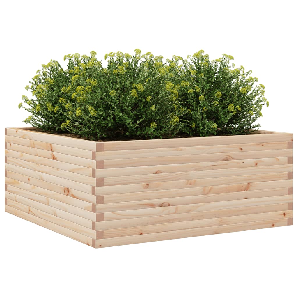 Garden Planter 110x110x46 cm Solid Wood Pine