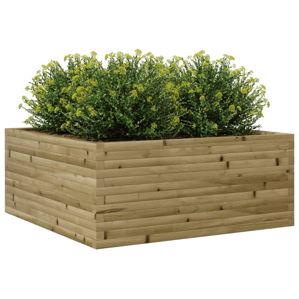 Garden Planter 110x110x46 cm Impregnated Wood Pine