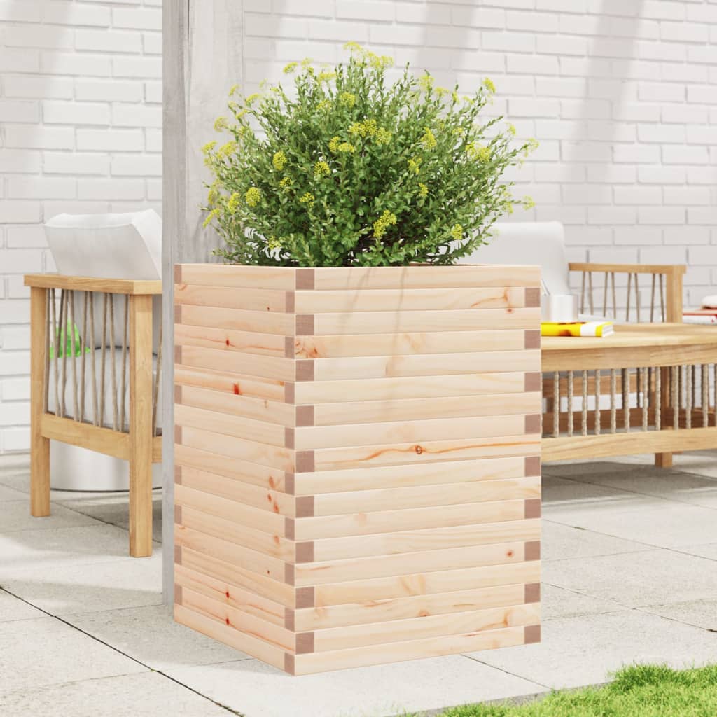 Garden Planter 50x50x68.5 cm Solid Wood Pine