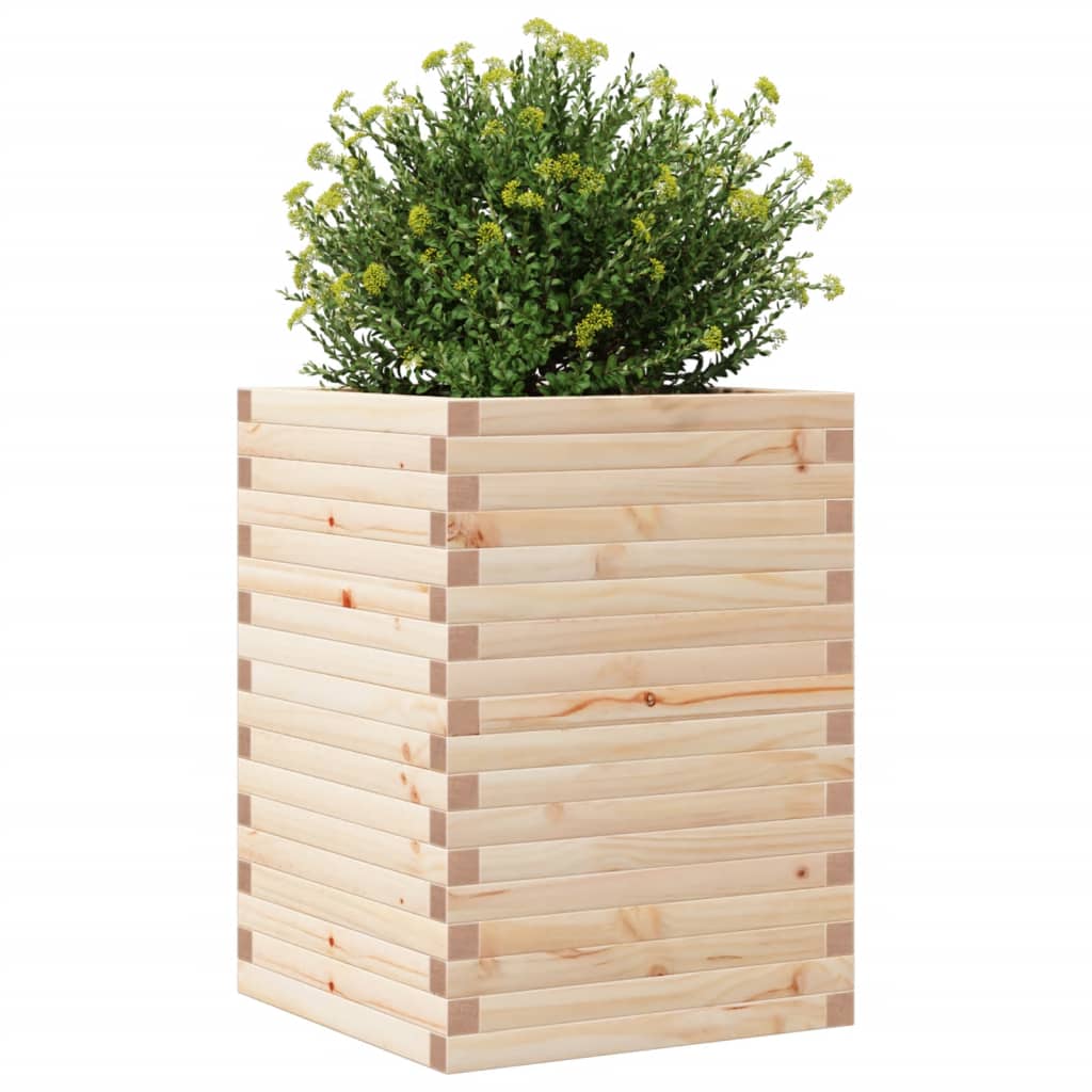 Garden Planter 50x50x68.5 cm Solid Wood Pine