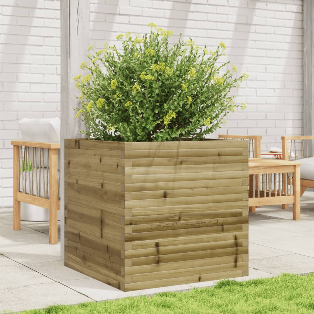 Garden Planter 70x70x68.5 cm Impregnated Wood Pine