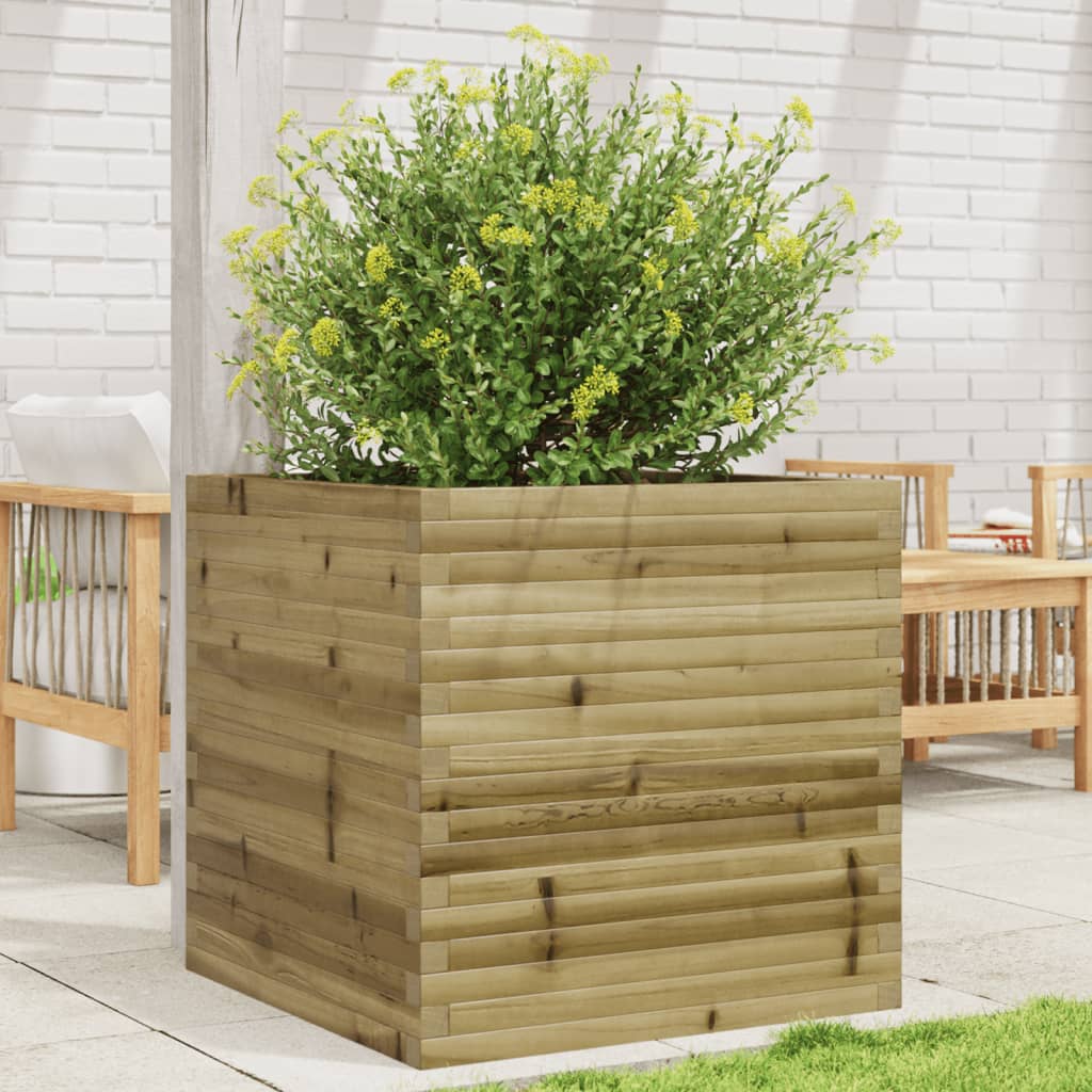 Garden Planter 70x70x68.5 cm Impregnated Wood Pine