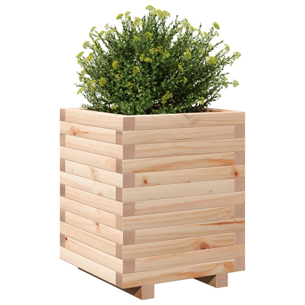 Garden Planter 40x40x49.5 cm Solid Wood Pine