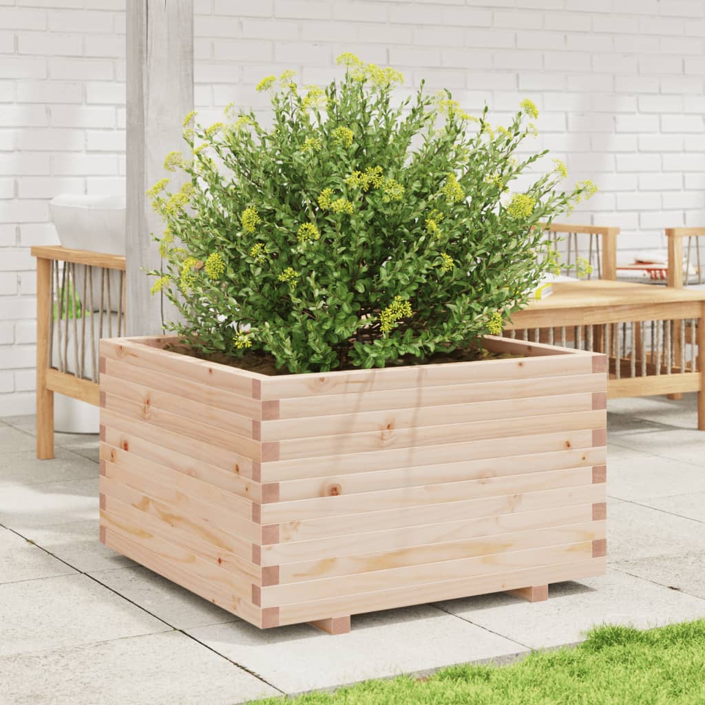 Garden Planter 80x80x49.5 cm Solid Wood Pine
